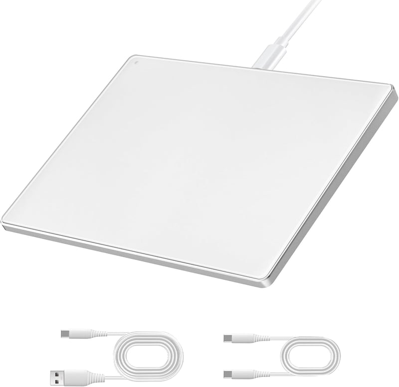 seenda Érintőpad Mac és Windows Rendszerekhez - Precíziós Fém Trackpad Többérintéses Vezérléssel, Vezetékes Touchpad MacBook/PC/Laptop Eszkö