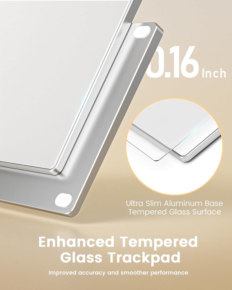 seenda Érintőpad Mac és Windows Rendszerekhez - Precíziós Fém Trackpad Többérintéses Vezérléssel, Vezetékes Touchpad MacBook/PC/Laptop Eszkö