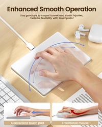 seenda Érintőpad Mac és Windows Rendszerekhez - Precíziós Fém Trackpad Többérintéses Vezérléssel, Vezetékes Touchpad MacBook/PC/Laptop Eszkö 8