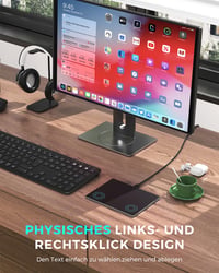 seenda Touchpad za PC - Žičani trackpad s površinom od kaljenog stakla i aluminijskom bazom, visoka preciznost navigacije za Windows 10/11 sustave ( 2
