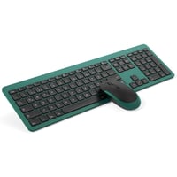 Bezdrôtová súprava klávesnice a myši seenda, nabíjateľná, ultratenká, ergonomická, so silikónovým krytom proti prachu, PC/Laptop/Smart TV, nemecká QWERTZ 1