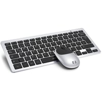 seenda Bežična Tipkovnica i Miš Set, Kompaktna 70% QWERTZ Razmještaj Ultratanka Mini Tipkovnica, s USB Prijemnikom, PC/Laptop/ 1