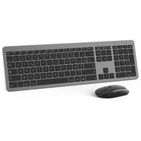 Seenda bežična tipkovnica i miš - punjivi, ultra tanki, tihi, sa silikonskom zaštitom - PC/Laptop/Smart TV - AZERTY 2