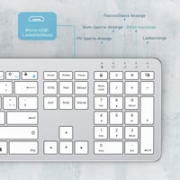 Seenda Vezeték nélküli Billentyűzet és Egér Szett, Ultravékony, Csendes, Ergonomikus 7