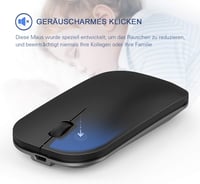 seenda Vezeték Nélküli Billentyűzet és Egér Szett - Ultravékony, Újratölthető, Szürke, 2.4GHz USB, Laptop és Asztali PC Kompatibilis 6