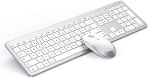 Set tastatură și mouse wireless Seenda, ultra-subțire, silențios, ergonomic