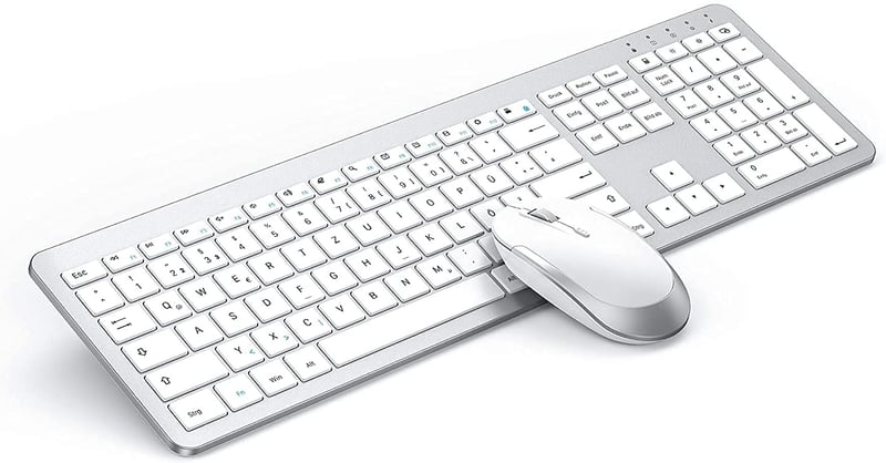 Seenda Vezeték nélküli Billentyűzet és Egér Szett, Ultravékony, Csendes, Ergonomikus