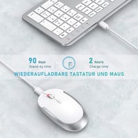 Seenda Vezeték nélküli Billentyűzet és Egér Szett, Ultravékony, Csendes, Ergonomikus 2