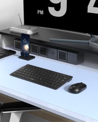 seenda Vezeték Nélküli Mini Billentyűzet és Egér Szett - Kompakt, Hordozható, USB Vevővel, PC/Laptop/Smart TV Kompatibilis, QWERTZ Kiosztás, 8