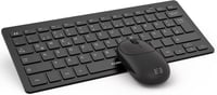 seenda Vezeték Nélküli Mini Billentyűzet és Egér Szett - Kompakt, Hordozható, USB Vevővel, PC/Laptop/Smart TV Kompatibilis, QWERTZ Kiosztás, 1