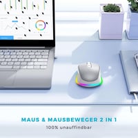 seenda Wireless LED egér töltővel, csendes 2.4G USB, 2000 DPI, PC/Laptop/Mac 2