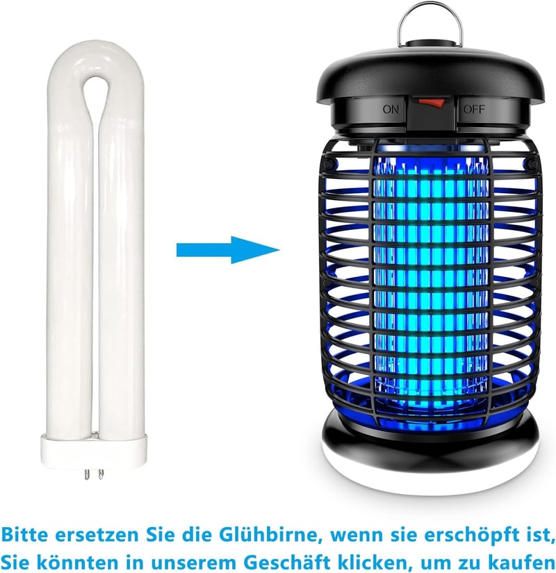 Seenlast 15W 4200V UV Szúnyogcsapda Elektromos Rovarirtó Lámpa IPX4