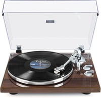 SeeYing Bluetooth Lemezjátszó Szíjhajtású Bakelit Zenelejátszó 33/45 RPM Phono Előerősítővel és Mágneses Hangszedővel 1