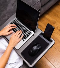 SEFFO Laptop tálca párnával, egér padával és telefontartóval, 15 hüvelykes laptopokhoz 4