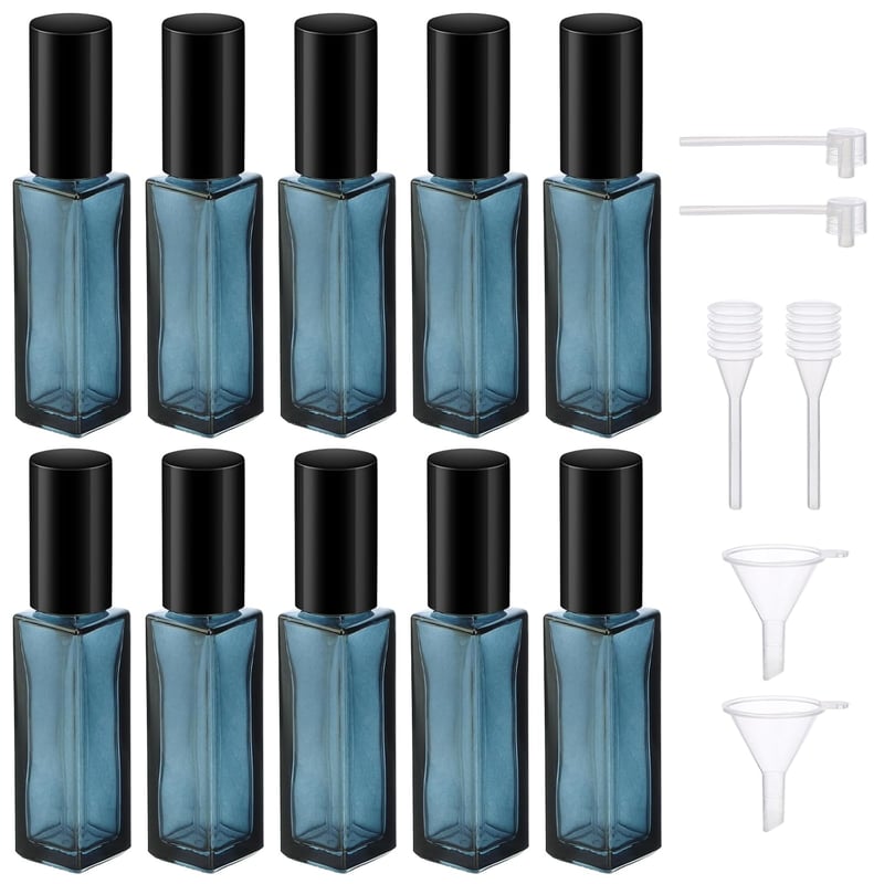 Segbeauty 10ml Utazó Parfüm Spray Üveg 10db Szett Tölthető Atomizáló Flakon