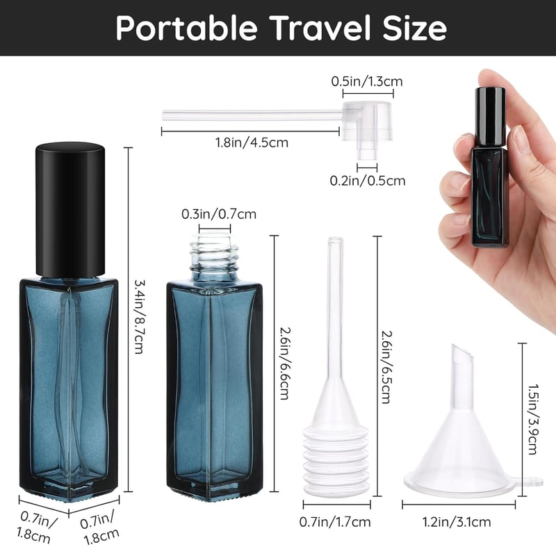 Segbeauty 10ml Utazó Parfüm Spray Üveg 10db Szett Tölthető Atomizáló Flakon