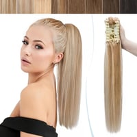 SEGO Valódi Hajból Készült Lófarok Hajhosszabbítás Klippes 50cm Remy Hajpótlás 1