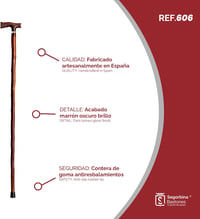 Segorbina de Bastones barna fa sétapálca mandzsettával (606) 4