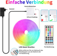 Segrass RGB LED Neon szalag 15m, 24V, vízálló, app vezérlés - 15 m 7