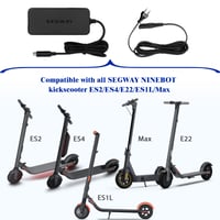 Încărcător rapid Segway-Ninebot pentru seria Ninebot MAX, 5A, încărcător de înaltă eficiență pentru trotinete electrice 3