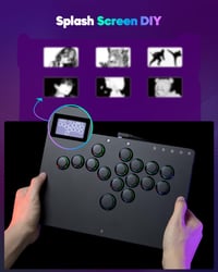 Sehawei Arcade Stick R16 16 gombos arcade kontroller PC/PS3/PS4/Switch-hez RGB LED 7