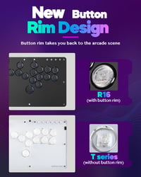 Sehawei Arcade Stick R16 16 gombos arcade kontroller PC/PS3/PS4/Switch-hez RGB LED 3