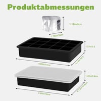 Seifenprofis szilikon jégkocka forma 2 db fedéllel, BPA-mentes, 500 ml, halmozható 4