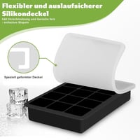Seifenprofis szilikon jégkocka forma 2 db fedéllel, BPA-mentes, 500 ml, halmozható 2