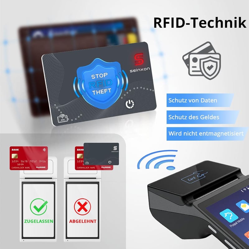 SEINXON RFID védelmes pénztárca nyomkövető Apple Find My kompatibilis