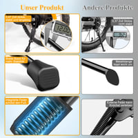 SEISSO Cric lateral reglabil pentru bicicletă de 12-20 inchi - pentru biciclete montane, de cursă și urbane de 12", 14", 16", 18", 20" 5