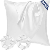 Seiwohl 2db Selyem Párnahuzat 40x40cm Fehér Szatén Pillowcase 1