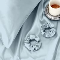 Seiwohl 2db Selyem Párnahuzat 40x80cm Smalt Kék Hajápoló Satin Pillowcase 6