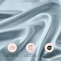 Seiwohl 2db Selyem Párnahuzat 40x80cm Smalt Kék Hajápoló Satin Pillowcase 8