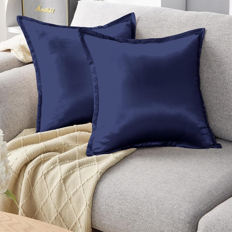 Seiwohl szatén párnahuzat 40x40 cm, 2 db sötétkék, hajápolás és bőrpuha