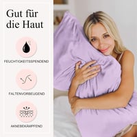 Seiwohl 4 az 1-ben szett: szatén párnahuzat 40x80 cm + hajgumi + hajsapka 4