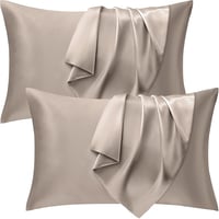 Seiwohl szatén párnahuzat 40x80 cm 2 db taupe selyemhatás hajápolás 1