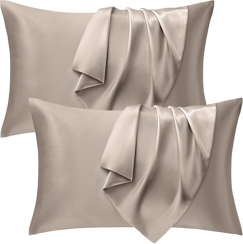 Seiwohl szatén párnahuzat 40x80 cm 2 db taupe selyemhatás hajápolás
