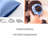 Seiwohl Szatén Párnahuzat 40x80cm 2db Hajápolás Bőrápolás Kék 6