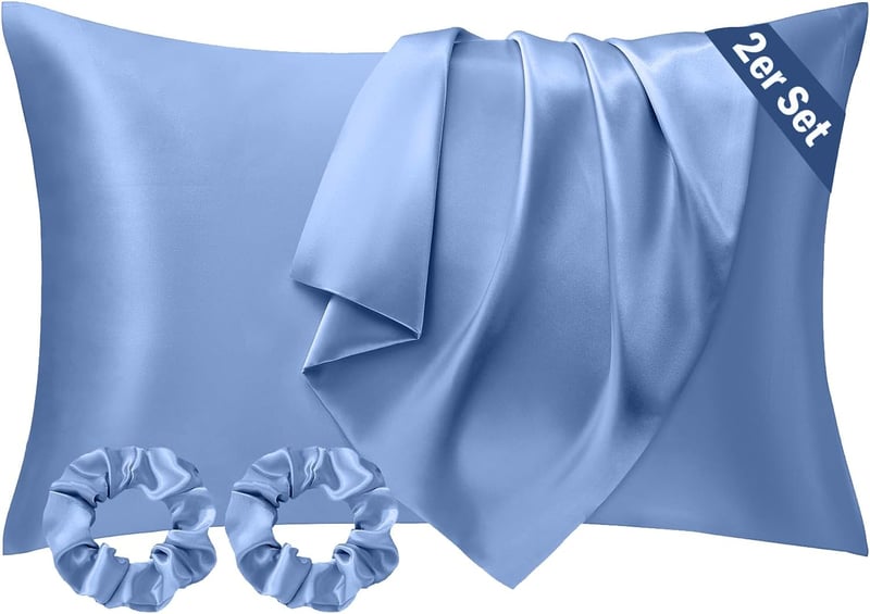Seiwohl Szatén Párnahuzat 40x80cm 2db Hajápolás Bőrápolás Kék
