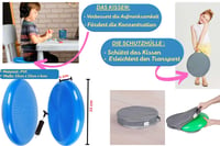 Seka-Planet jastuk za ravnotežu s elastičnim trakama za djecu s ADHD-om – plavi 2