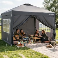 Pavilion Pop-Up Sekey Designer Series 3x3 m, Impermeabil, cu 4 Pereți Laterali, Cort de Grădină pentru Evenimente 7