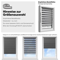 Rulou dublu Sekey Klemmfix fără găurire 110x210 cm, gri închis, rulou de protecție solară cu sistem de fixare prin tensionare 4
