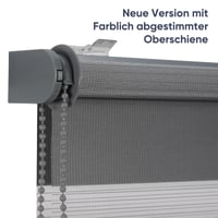 Rulou dublu Sekey Klemmfix fără găurire 110x210 cm, gri închis, rulou de protecție solară cu sistem de fixare prin tensionare 7