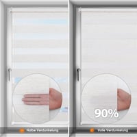 Rulou dublu Sekey Klemmfix fără găurire, 70x130 cm, culoarea inului, rulou duo pentru protecție solară 5
