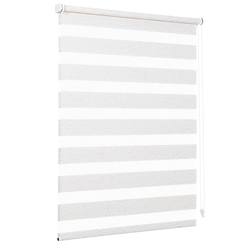 Rulou dublu Sekey Klemmfix fără găurire, 70x130 cm, culoarea inului, rulou duo pentru protecție solară
