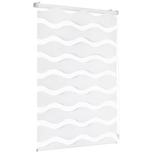 Sekey dupla rolo zavjesa sa sistemom "Klemmfix" za montažu bez bušenja, 90x130 cm, bijela, duo rolo sjenilo za zaštitu od sunca