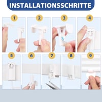 Rulou plisat dublu Sekey fără găurire, tip Day+Night, opac, cu fixare prin clipsare Klemmfix, 65x100 cm, model semitransparent „Ausbrenner”, gri cu imprimeu 3