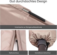 Sekey Függőmotoros Napernyő Védőhuzat UV-Álló Poliészter Taupe 6
