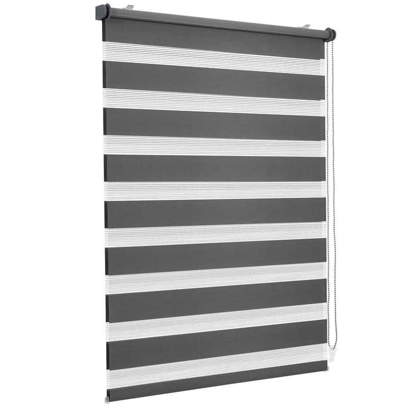 Sekey dvojitá roleta Klemmfix na okno bez vŕtania, 60x210 cm, tmavosivá, tieniaca duo roleta