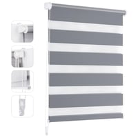 Rulou dublu Sekey Klemmfix fără găurire 40x100 cm gri - Rulou opac cu sistem de fixare prin cleme 1